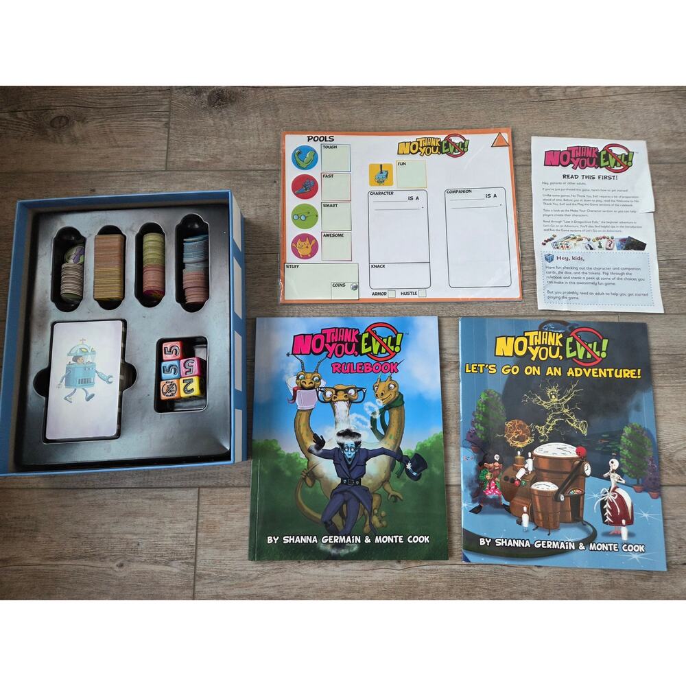No Thank You, Evil! Tabletop RPG - Family Adventure Board Game by Monte Cook - Picture 2 of 5